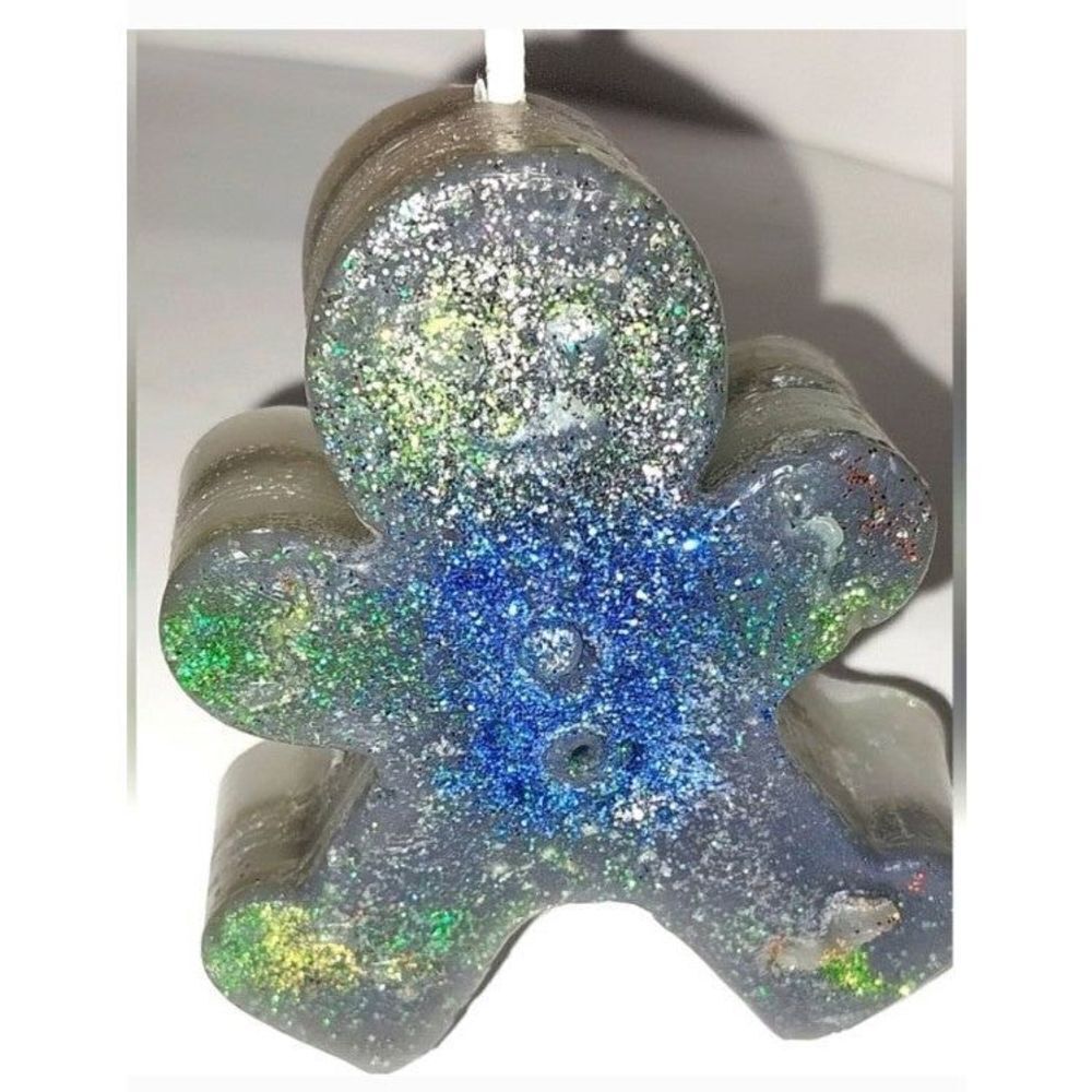 Hand crafted limited edition Gingerbread man candle